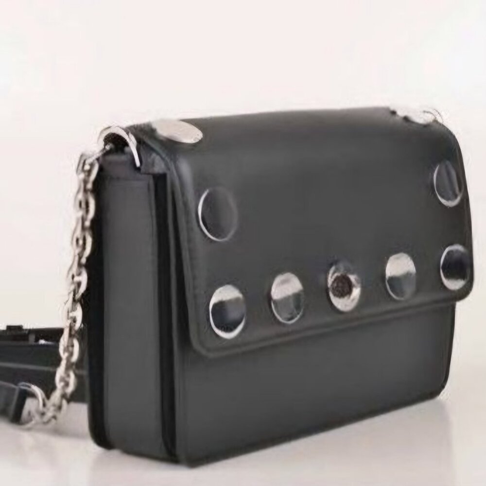 Excellent Condition Michael Kors Genuine Leather Rivington Stud Crossbody Purse